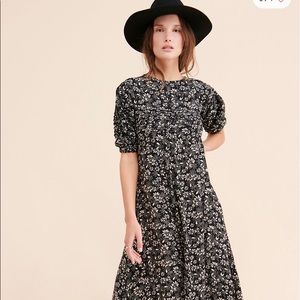 Free People Jessie Floral midi dress Size 8